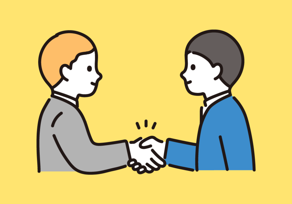 握手してるイラスト